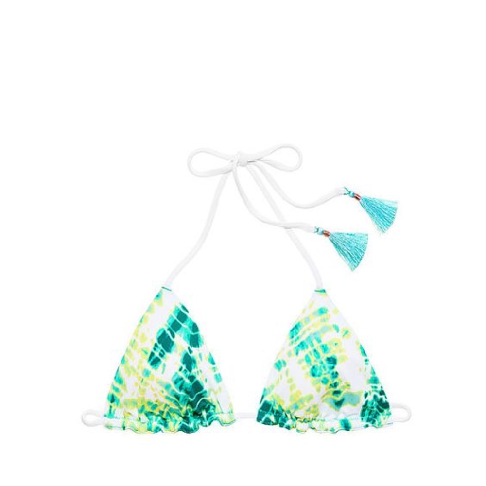 Victoria’s Secret 2-way tie dye seafoam bikini top